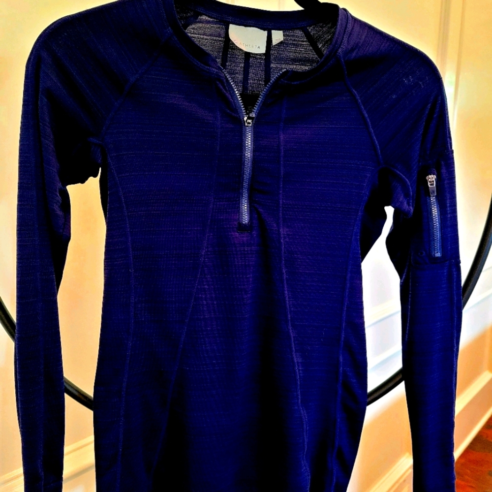 ATHLETA  1/4 ZIP UP ATHLETIC TOP